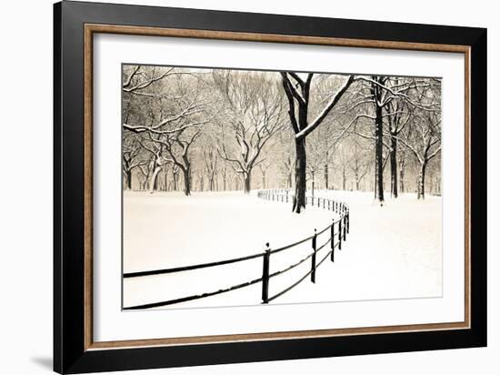 Central Park Snow-Andrew Geiger-Framed Art Print