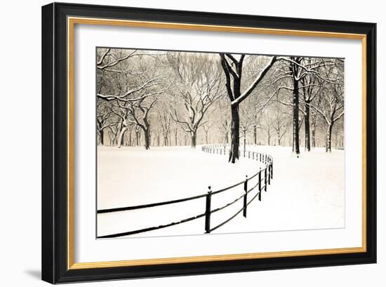 Central Park Snow-Andrew Geiger-Framed Art Print