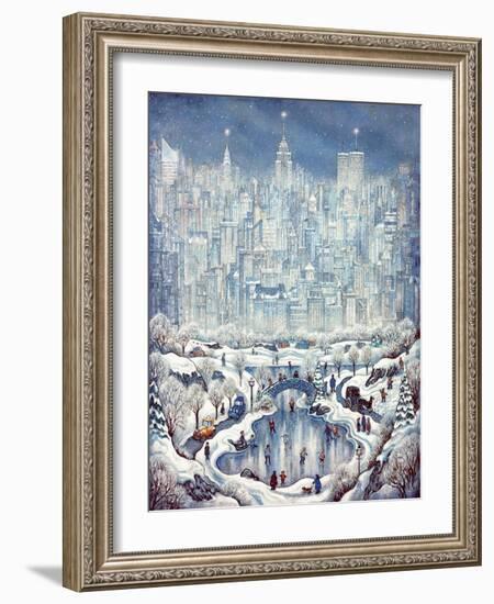 Central Park Snow-Bill Bell-Framed Giclee Print
