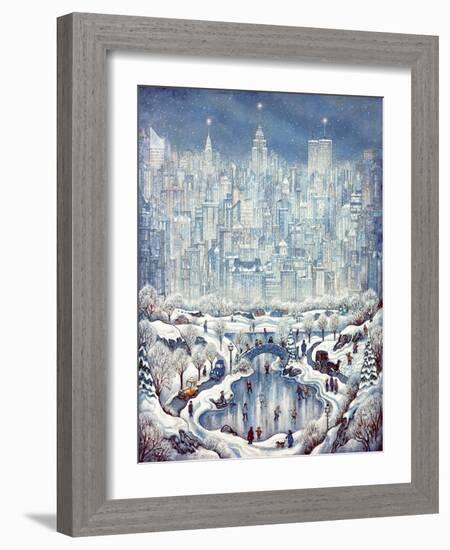 Central Park Snow-Bill Bell-Framed Giclee Print