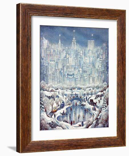 Central Park Snow-Bill Bell-Framed Giclee Print