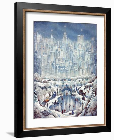 Central Park Snow-Bill Bell-Framed Giclee Print