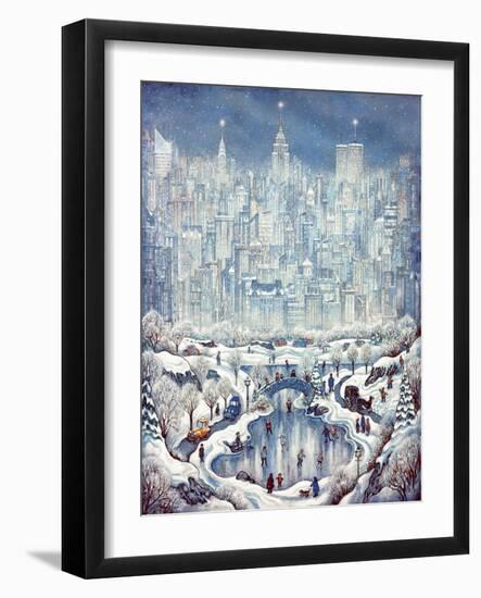 Central Park Snow-Bill Bell-Framed Giclee Print