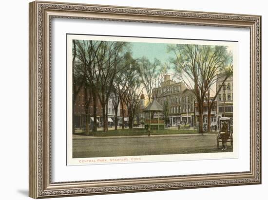 Central Park, Stamford, Connecticut-null-Framed Art Print