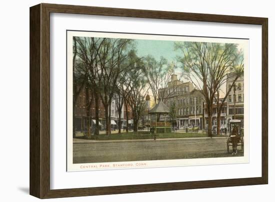 Central Park, Stamford, Connecticut-null-Framed Art Print