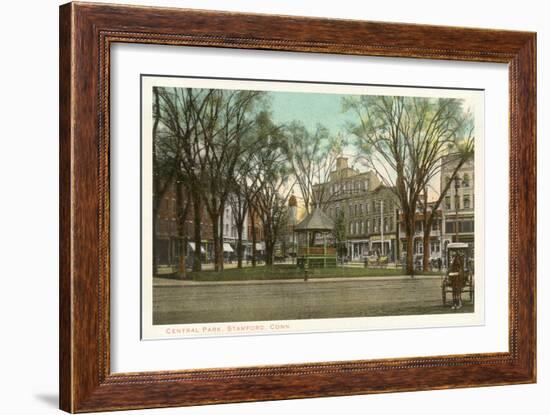 Central Park, Stamford, Connecticut-null-Framed Art Print