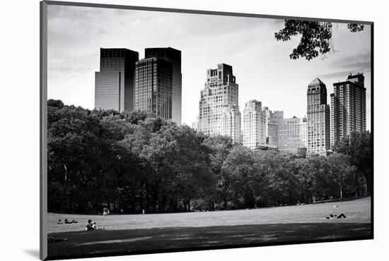 Central Park view - Manhattan - New York City - United States-Philippe Hugonnard-Mounted Photographic Print