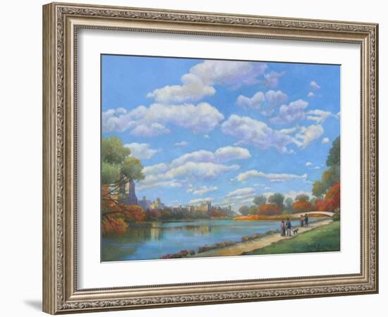 Central Park Vista-John Zaccheo-Framed Giclee Print