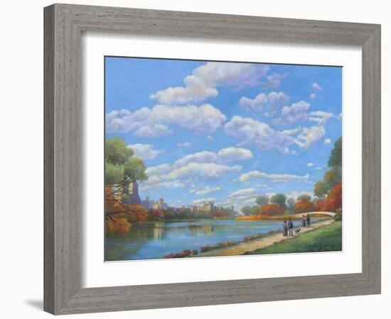 Central Park Vista-John Zaccheo-Framed Giclee Print