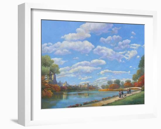 Central Park Vista-John Zaccheo-Framed Giclee Print