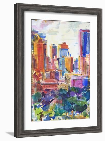 Central Park West, 2011-Peter Graham-Framed Giclee Print