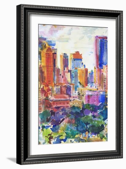 Central Park West, 2011-Peter Graham-Framed Giclee Print