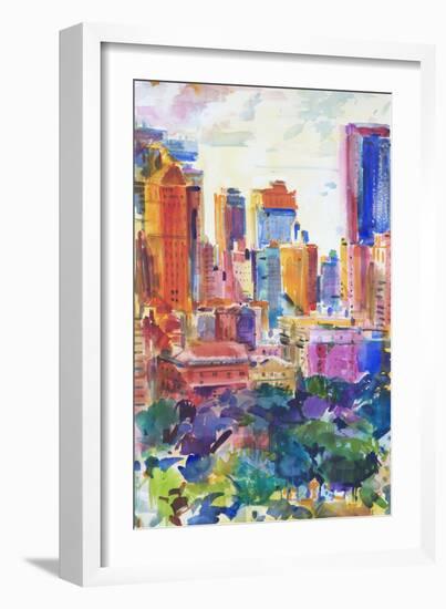 Central Park West, 2011-Peter Graham-Framed Premium Giclee Print