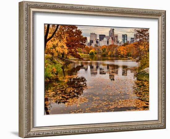 Central Park with Central Park South in the Fall, Manhattan, New-Sabine Jacobs-Framed Photographic Print