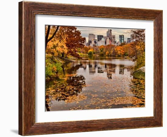 Central Park with Central Park South in the Fall, Manhattan, New-Sabine Jacobs-Framed Photographic Print