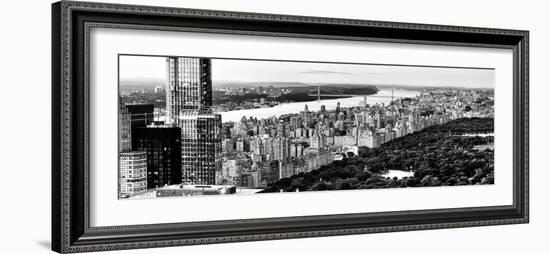 Central Park with Skyscrapers and Upper West Side Manhattan View at Sunset, New York-Philippe Hugonnard-Framed Photographic Print