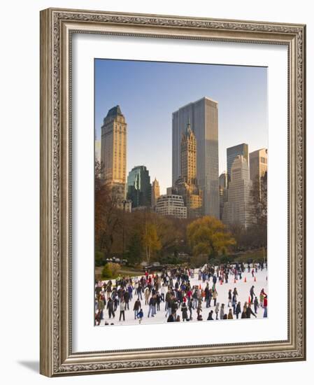 Central Park, Wollman Icerink, Manhattan, New York City, USA-Alan Copson-Framed Photographic Print