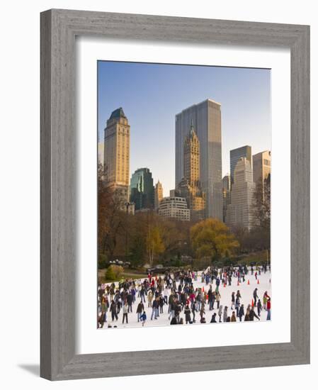 Central Park, Wollman Icerink, Manhattan, New York City, USA-Alan Copson-Framed Photographic Print