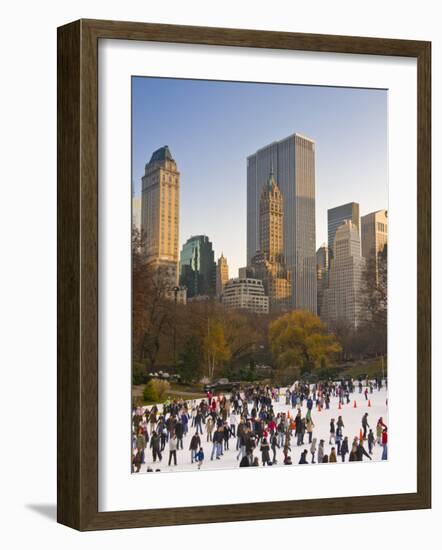 Central Park, Wollman Icerink, Manhattan, New York City, USA-Alan Copson-Framed Photographic Print