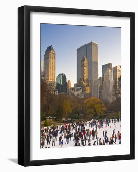 Central Park, Wollman Icerink, Manhattan, New York City, USA-Alan Copson-Framed Photographic Print