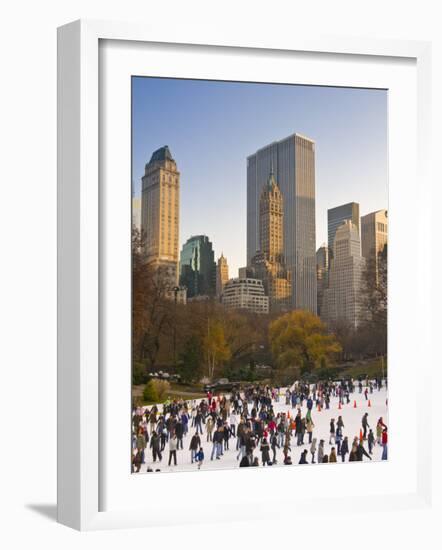 Central Park, Wollman Icerink, Manhattan, New York City, USA-Alan Copson-Framed Photographic Print