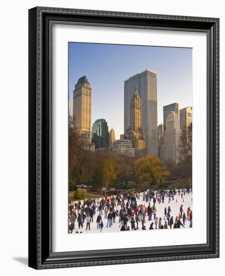 Central Park, Wollman Icerink, Manhattan, New York City, USA-Alan Copson-Framed Photographic Print