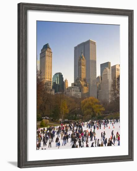 Central Park, Wollman Icerink, Manhattan, New York City, USA-Alan Copson-Framed Photographic Print