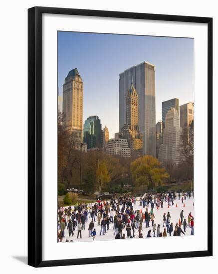 Central Park, Wollman Icerink, Manhattan, New York City, USA-Alan Copson-Framed Photographic Print