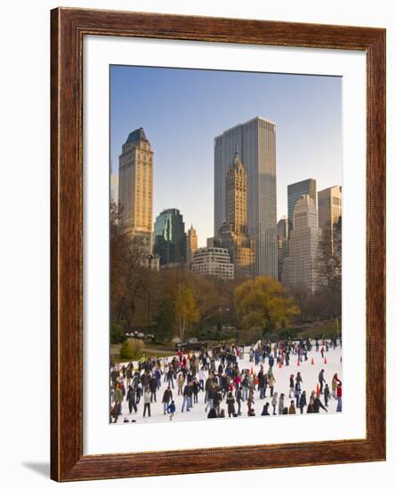 Central Park, Wollman Icerink, Manhattan, New York City, USA-Alan Copson-Framed Photographic Print