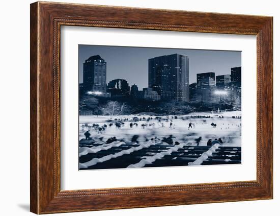 Central Park Wollman Rink-null-Framed Art Print