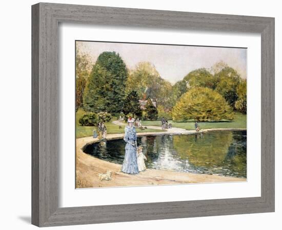 Central Park-Childe Hassam-Framed Giclee Print