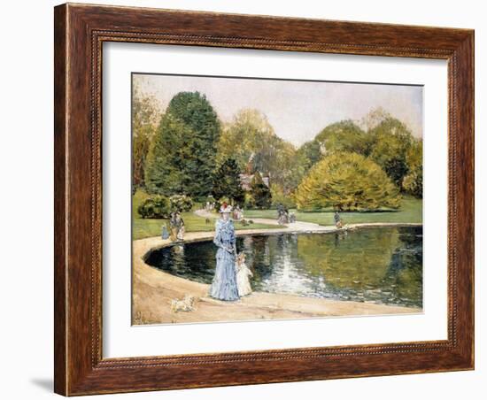 Central Park-Childe Hassam-Framed Giclee Print