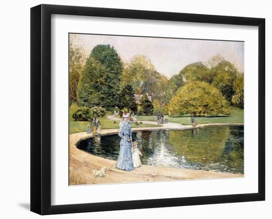 Central Park-Childe Hassam-Framed Giclee Print