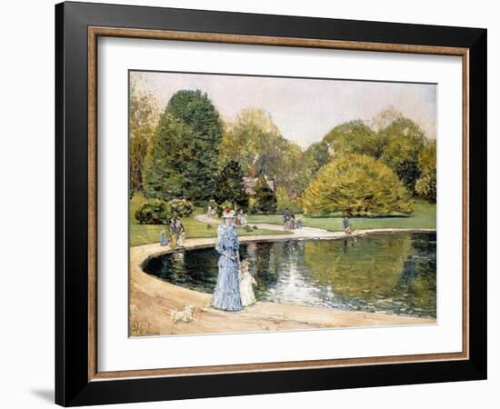 Central Park-Childe Hassam-Framed Giclee Print