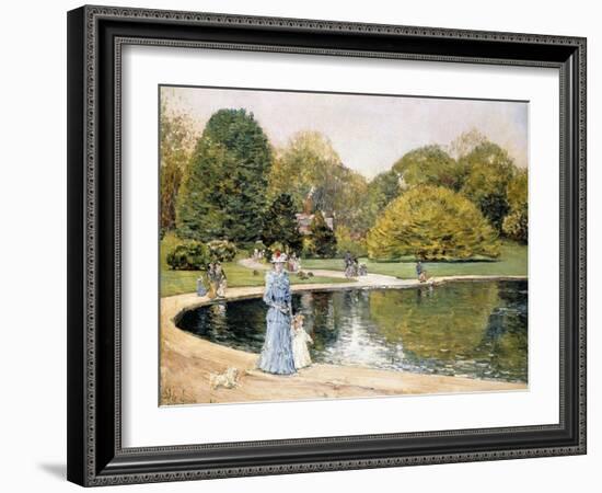 Central Park-Childe Hassam-Framed Giclee Print