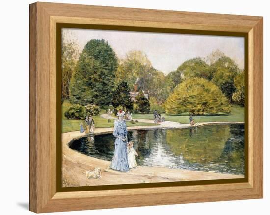 Central Park-Childe Hassam-Framed Premier Image Canvas