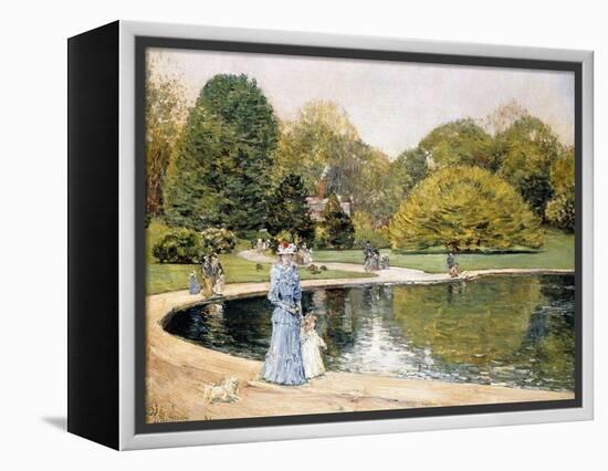 Central Park-Childe Hassam-Framed Premier Image Canvas