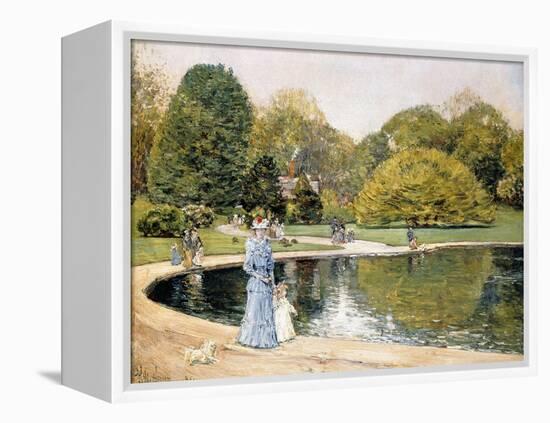 Central Park-Childe Hassam-Framed Premier Image Canvas