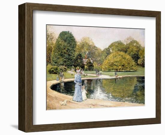 Central Park-Childe Hassam-Framed Giclee Print