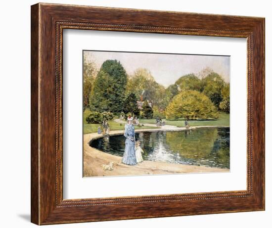 Central Park-Childe Hassam-Framed Giclee Print