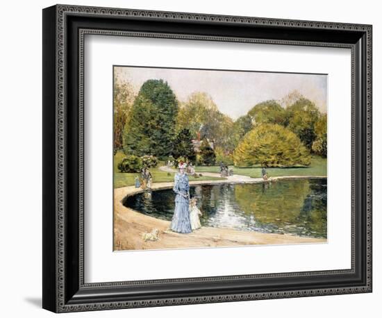 Central Park-Childe Hassam-Framed Giclee Print