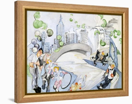 Central Park-Zelda Fitzgerald-Framed Stretched Canvas