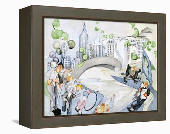 Central Park-Zelda Fitzgerald-Framed Stretched Canvas