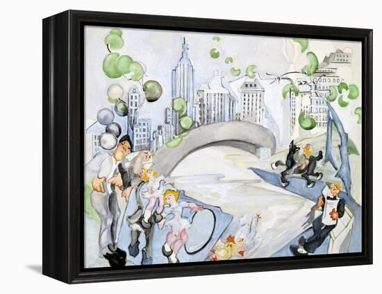 Central Park-Zelda Fitzgerald-Framed Stretched Canvas