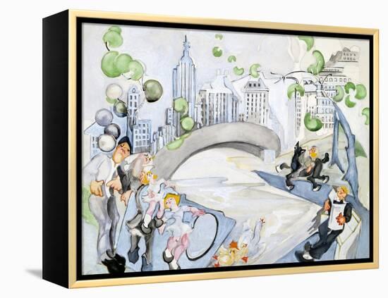 Central Park-Zelda Fitzgerald-Framed Stretched Canvas