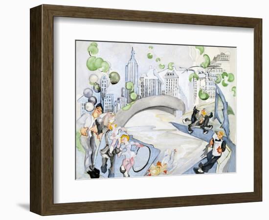 Central Park-Zelda Fitzgerald-Framed Art Print