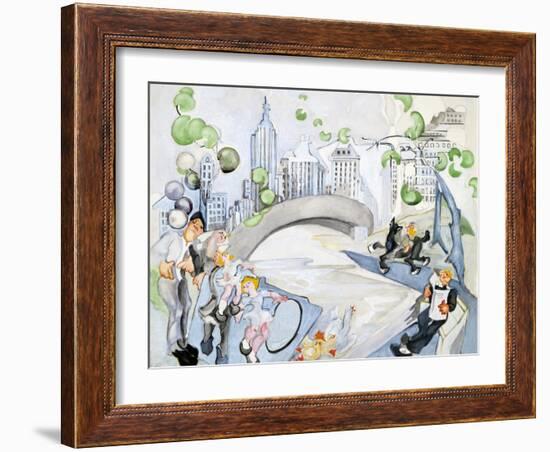 Central Park-Zelda Fitzgerald-Framed Art Print