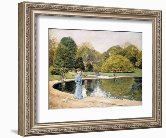 Central Park-Frederick Childe Hassam-Framed Giclee Print