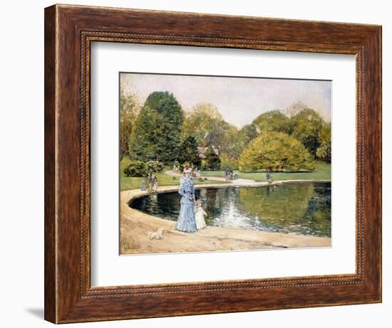 Central Park-Frederick Childe Hassam-Framed Giclee Print