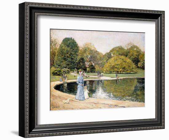 Central Park-Frederick Childe Hassam-Framed Giclee Print